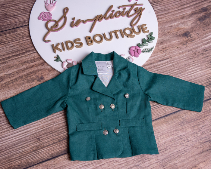 Sacou botez baieti verde [2]