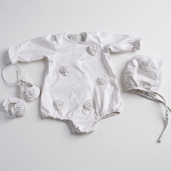 Salopeta-Body trandafiri alb [1]