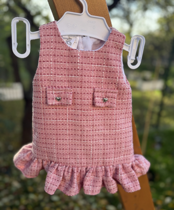 Sarafan fetite stofa roz [1]