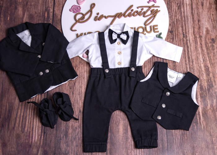 Costum botez Valerian negru [4]