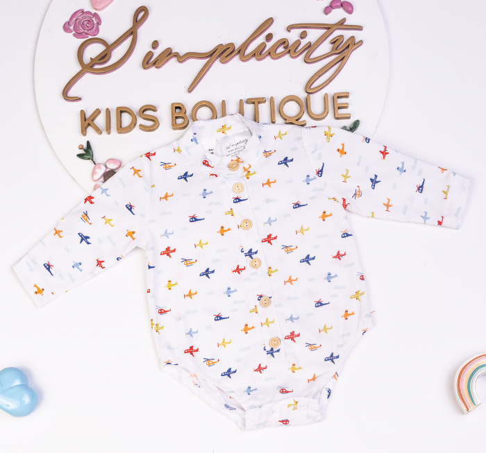 Set botez baietei Plain beige [3]