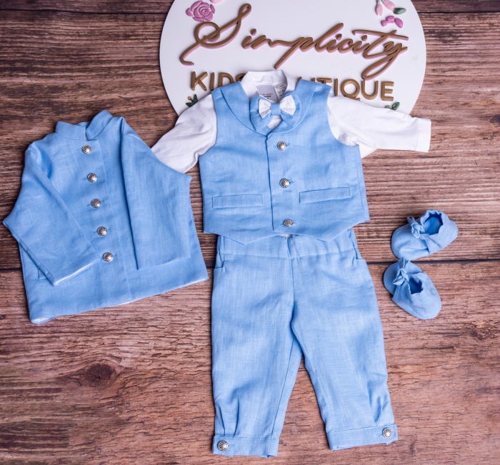 Set botez baieti Mike blue [2]