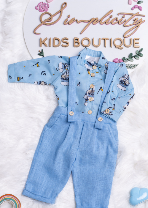 Set botez Boat - Blue [3]