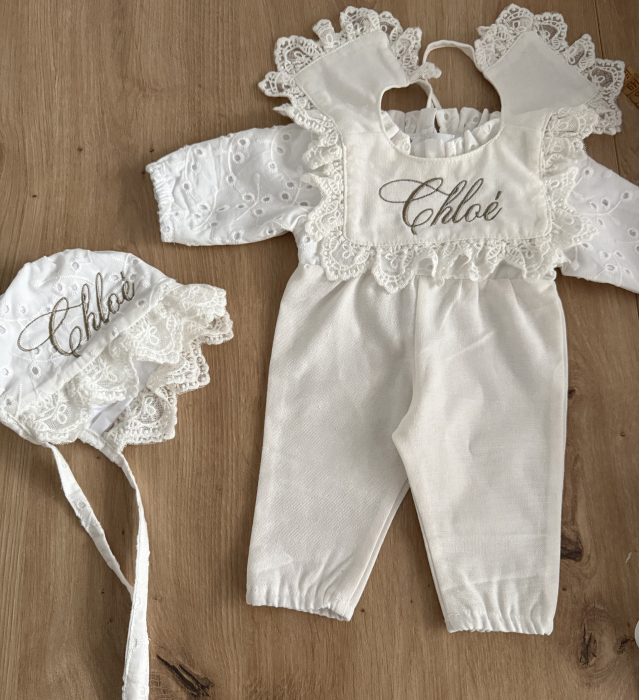 Set personalizat bebelus salopeta+boneta [1]