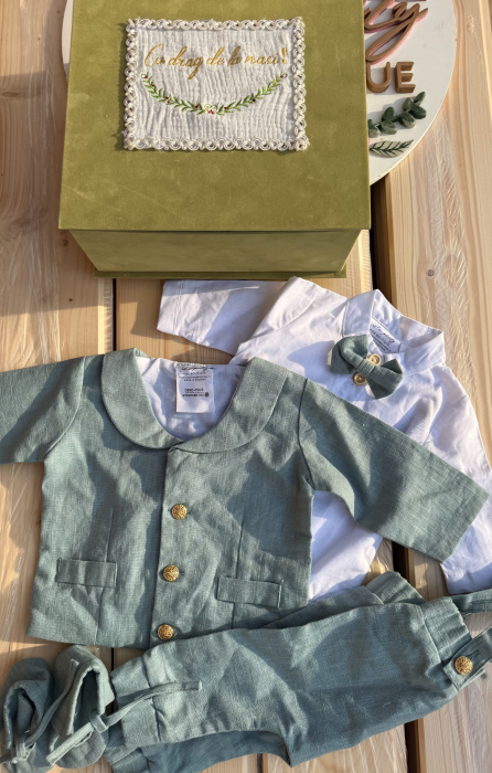 Pachet - Trusou botez + Costum Mint [1]