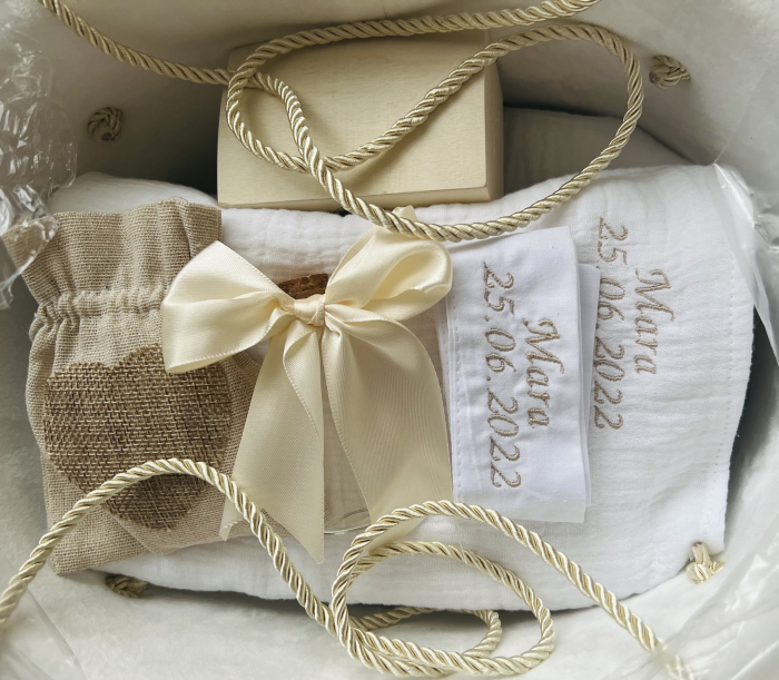 Trusou Botez Beige Bear -pink bow [3]