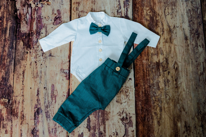 Trusou botez Luxury Green + costum botez Green [4]