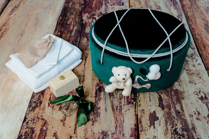 Trusou botez Luxury Green + costum botez Green [5]