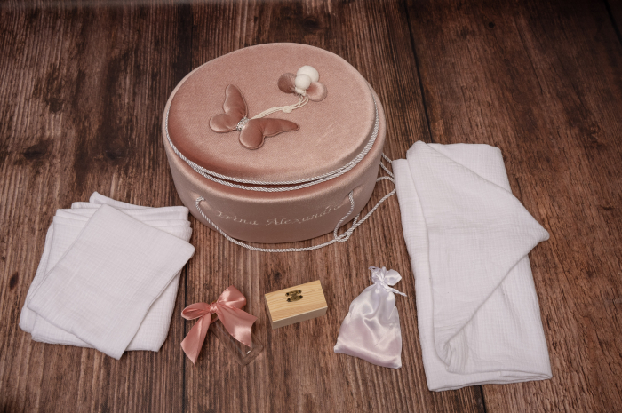 Trusou botez Luxury Pink Butterfly [3]