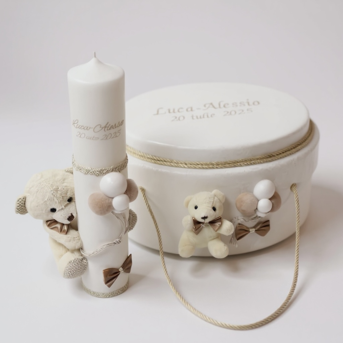 Trusou botez Luxury White Bear [1]