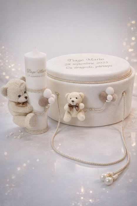 Trusou botez Luxury White Bear [3]