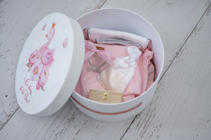 Trusou botez Swan pink [2]