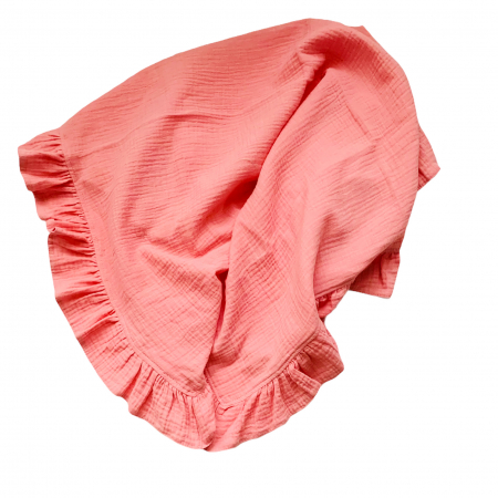 Camera bebelusului - Paturica cu volanas Old Pink