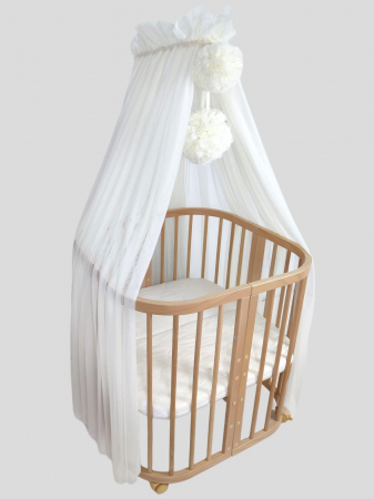 Camera bebelusului - Baldachin din tull Ivory