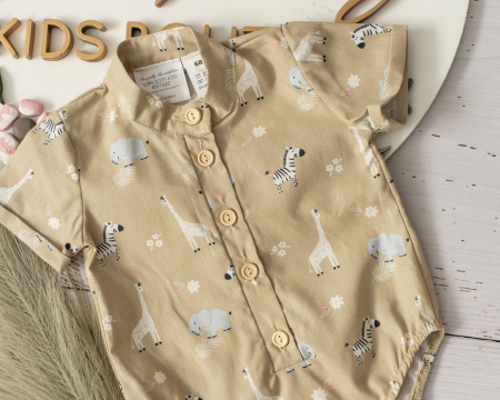 Body si camasi - Body Giraffe Beige Summer