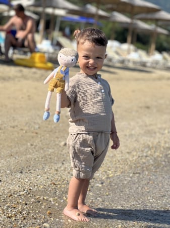Colecția de Vara - Compleu baietei Rayan Camel