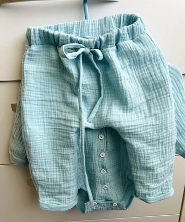 Pantaloni - Pantalon Muselina Blue
