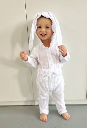 Colectia Bunny - Compleu Bunny Muselina White