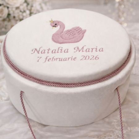 Cufere botez si lumanari - Cufar botez luxury lebada