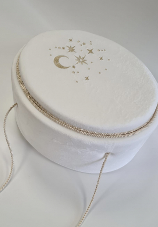 Cufere botez si lumanari - Cufar botez luxury White Moon