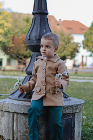 Palton baietei Carol Beige [5]