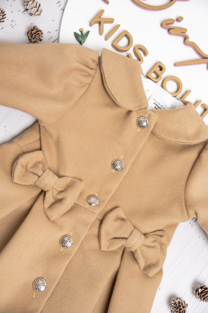 Palton fetite Amelie Beige [5]