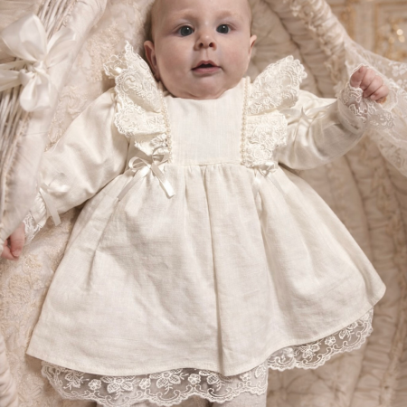 Rochii Botez Fetite - Rochie fetite botez din in Ivory