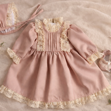 Rochii Botez Fetite - Rochie fetite botez roz Thea