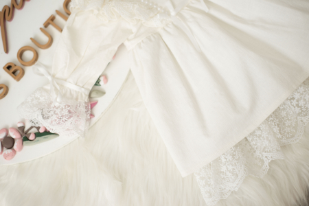 Rochie fetite botez din in Ivory [2]