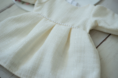 Rochie fetite botez stofa Ivory [3]