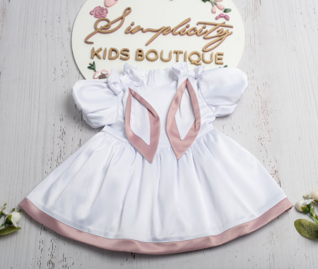 Rochie fetite Bunny alb [3]