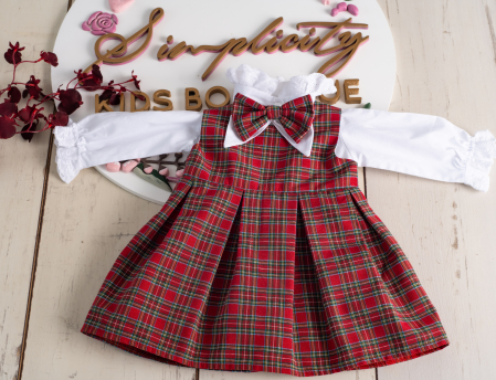 Fetite  - Set sarafan si camasa fetite Camelia