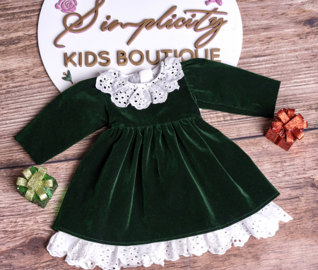 Fetite  - Rochie fetite Cherry Verde