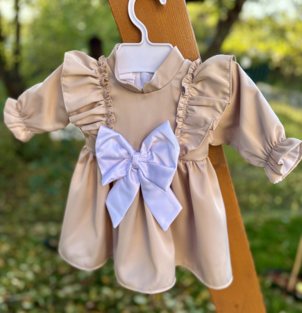 Rochie botez fetite Sandra crem [2]