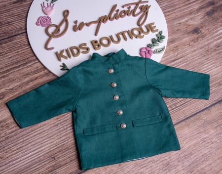 Sacouri si veste - Sacou botez verde