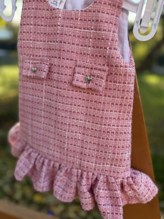 Sarafan fetite stofa roz [1]