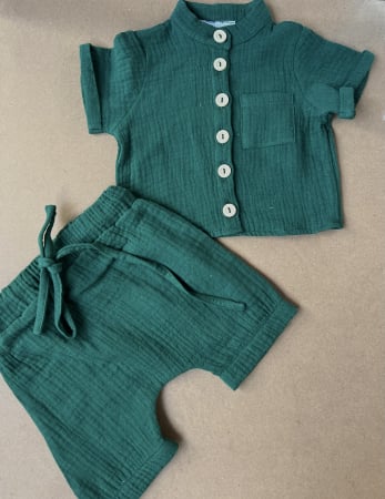 Colecția de Vara - Set baietei Muselina Davis summer