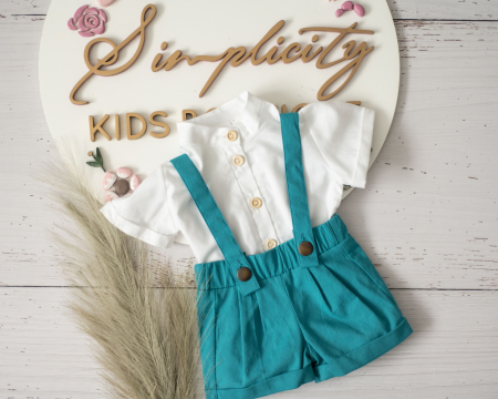 Colecția de Vara - Set botez baieti Aqua Summer