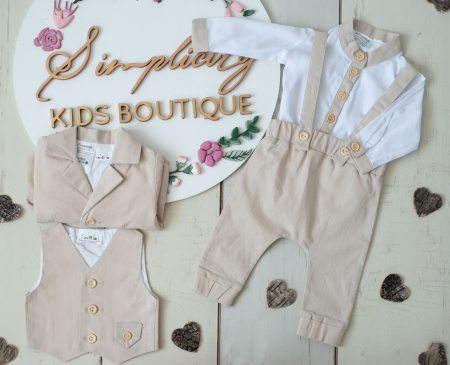 Botez Baietei - Set complet botez Beige Allan