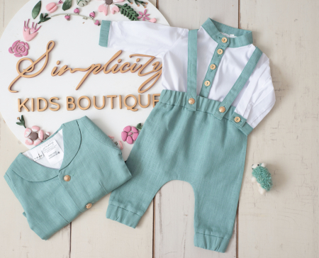 Botez Baietei - Set botez Mark mint