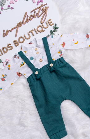 Botez Baietei - Set botez baietei Space - Verde