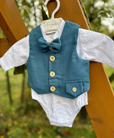 Set botez baieti albastru Clay  - 4 piese [1]