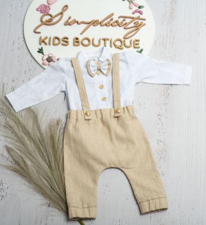Set botez Angelo Beige - 3 piese [3]