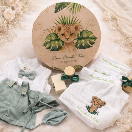 Trusouri botez baieti - Trusou botez Lion + Costum Mint