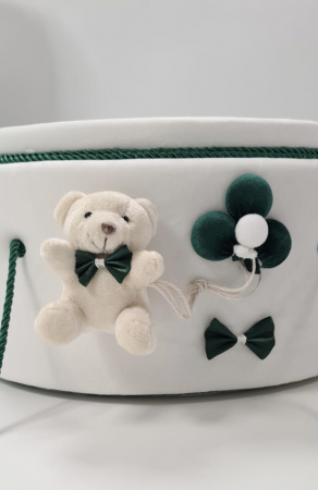 Trusou botez Luxury Bear White-Green [1]