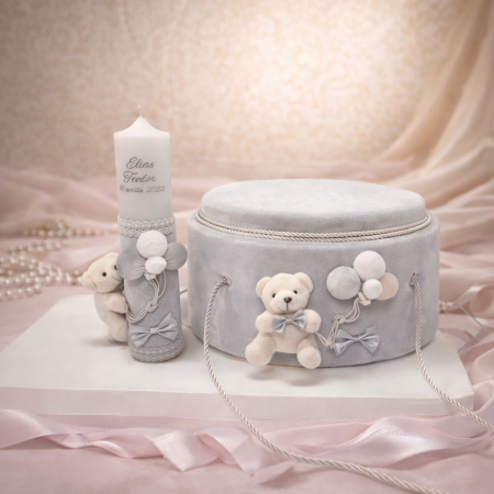 Trusouri botez baieti - Trusou Botez Luxury Grey