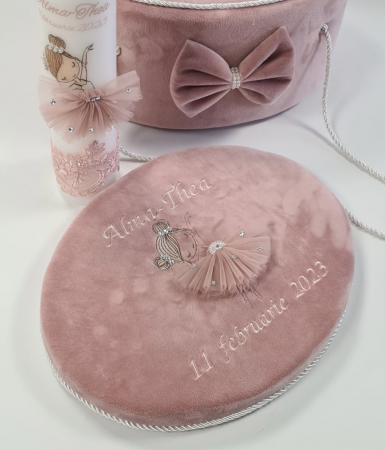 Trusou botez Luxury Pink Bow [3]