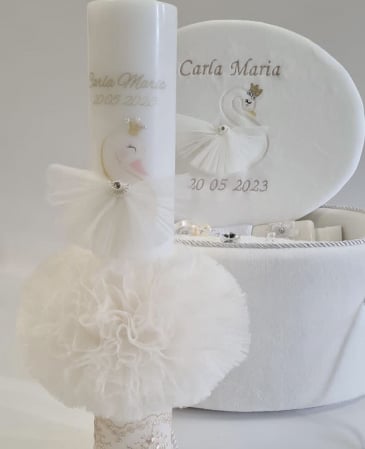 Trusouri de Botez - Trusou botez Luxury Swan white