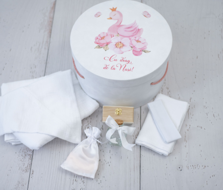 Trusou botez Swan white [4]