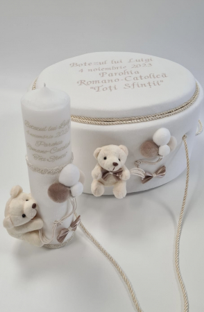 Trusou botez Luxury White Bear [1]